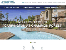 Tablet Screenshot of carringtonchampionforest.com